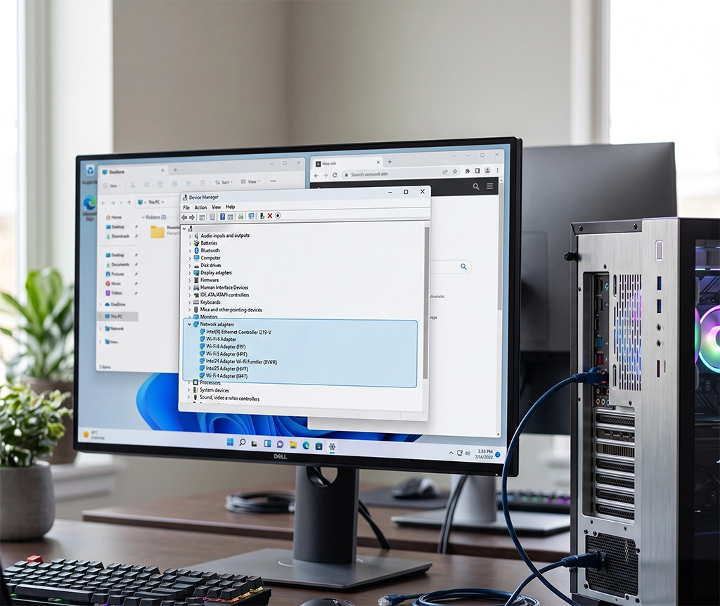 Desktop Network Adapter Diagnosis