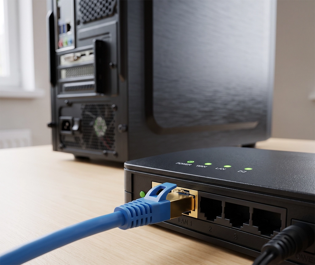 Ethernet Cable and Router Check