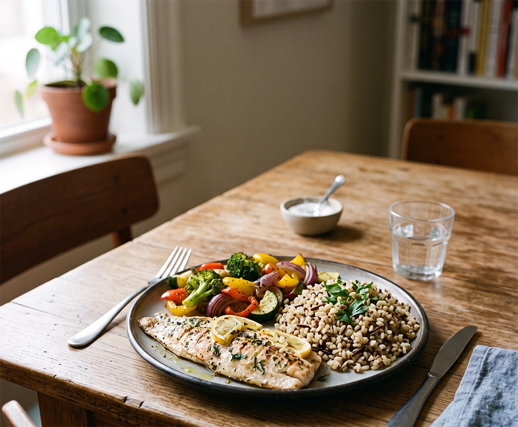 Simple Balanced Fasting Meal