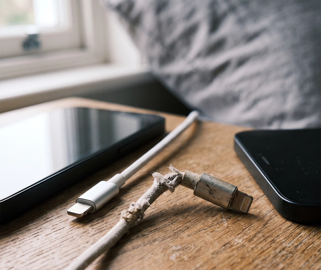 Damaged Charging Cable