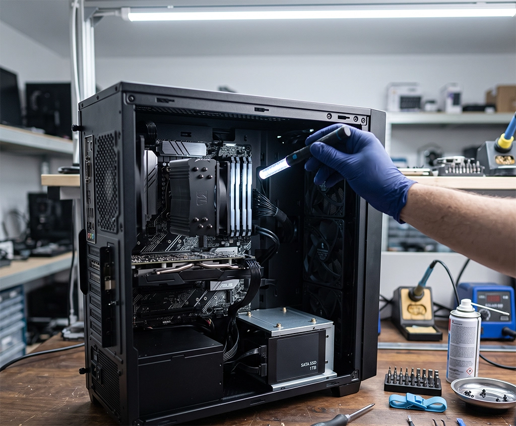 SSD and RAM Upgrade Inspection
